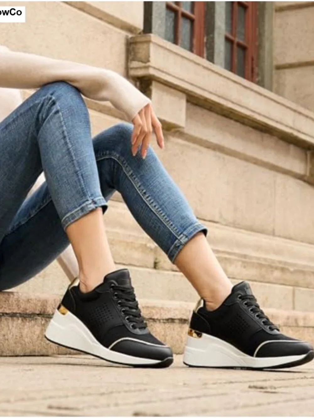 Wedge Sneakers Non-Slip Cushioned Lightweight Fashion